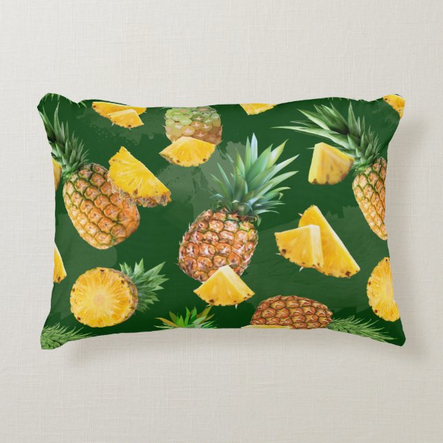 Ananas Mönster 9 Prydnadskudde (Framsidan)