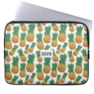 Ananas Mönster anpassningsbar monogram laptop slee Sleeve