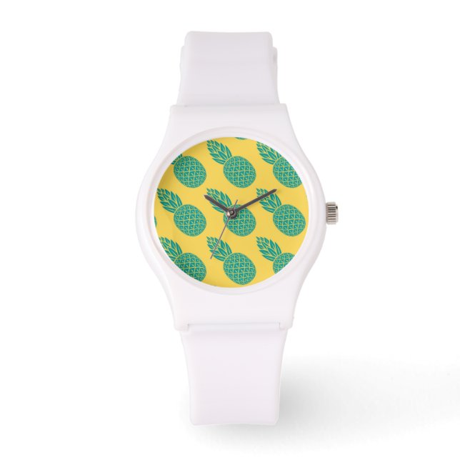 Ananas Mönster Armbandsur (Framsida)