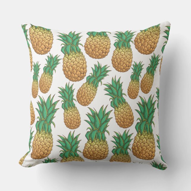 Ananas Mönster dekorativ kudde (Framsida)