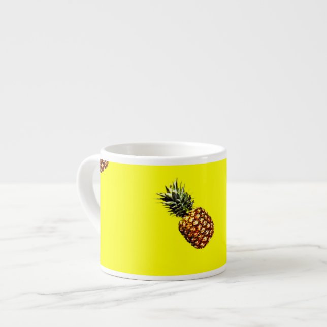ananas mönster espressomugg (Framsida vänster)