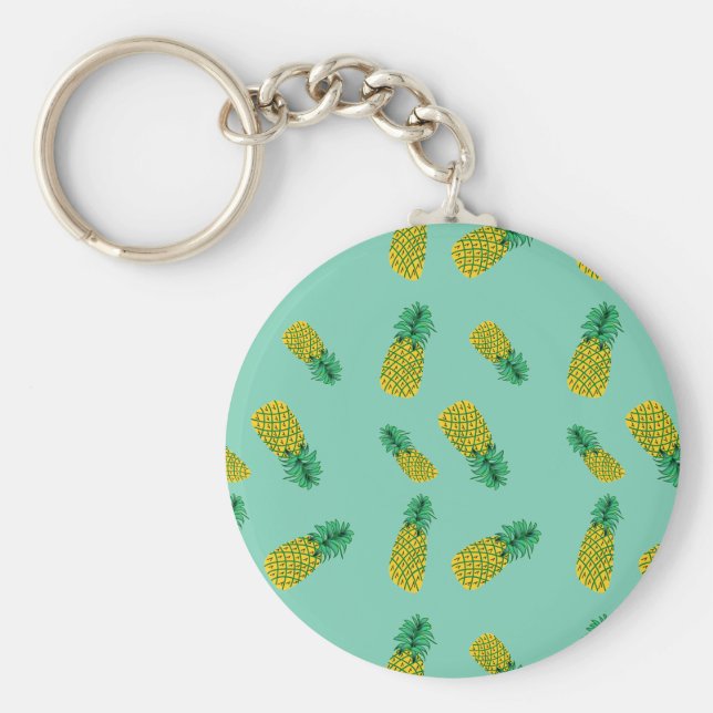Ananas Mönster i nyckelkedjan Nyckelring (Framsidan)