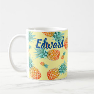 Ananas Mönster Kaffemugg