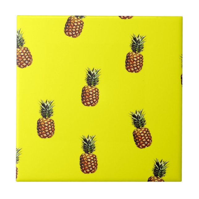 ananas mönster kakelplatta (Framsidan)