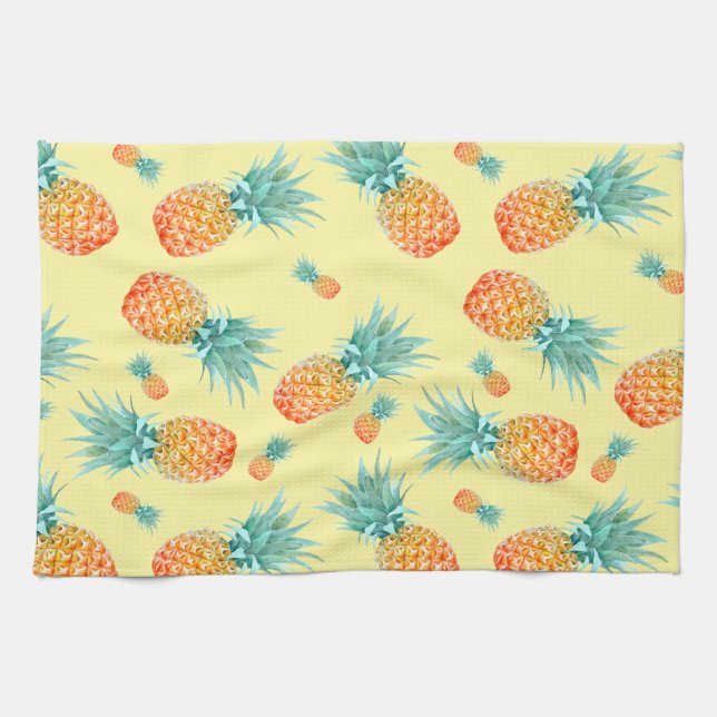 Ananas Mönster Kökshandduk (Horisontell)