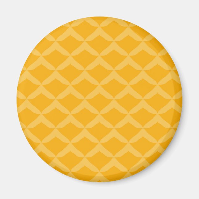 Ananas Mönster Magnet (Framsidan)