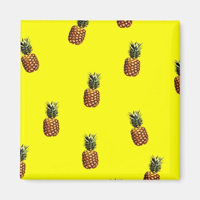 ananas mönster magnet (Framsidan)
