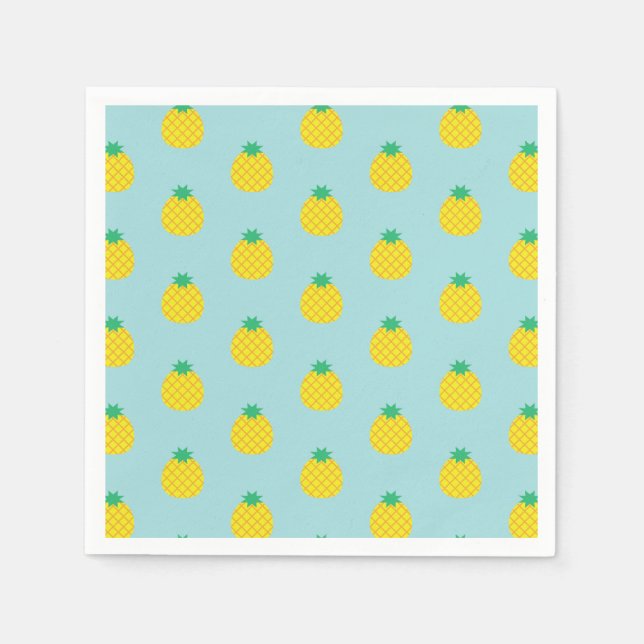 Ananas Mönster Pappersservett (Framsidan)