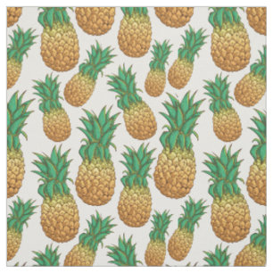 Ananas Mönster Tyg