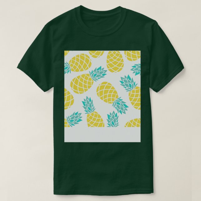 Ananas, Mönster, utskrift Ananas Frukt T Shirt (Design framsida)