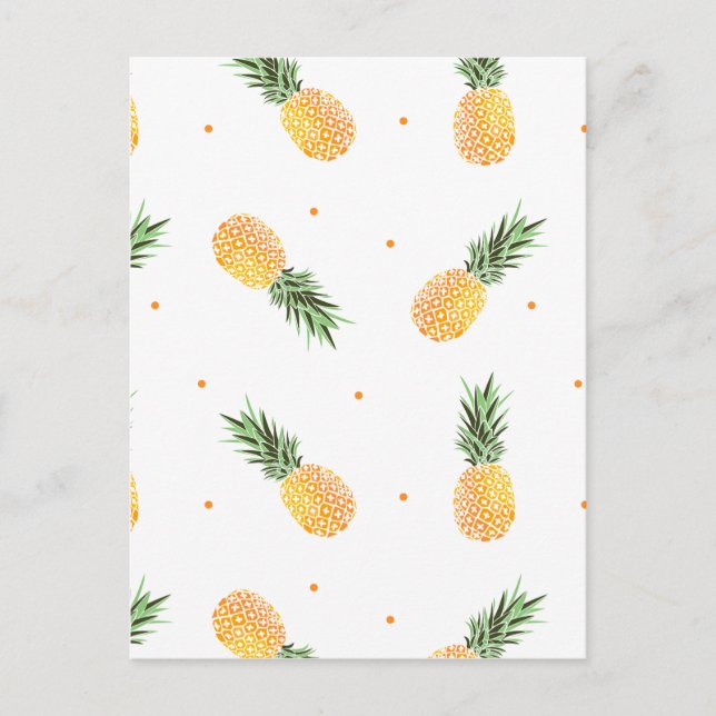 Ananas Mönster Vykort (Framsida)