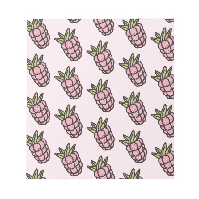 Ananas Mönster Y2K Retro-Funky Anteckningsblock (Framsida)
