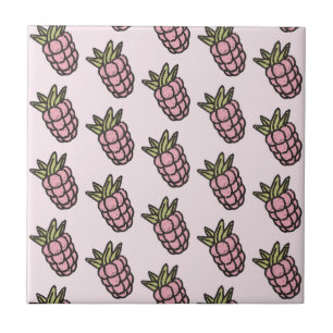 Ananas Mönster Y2K Retro-Funky Kakelplatta