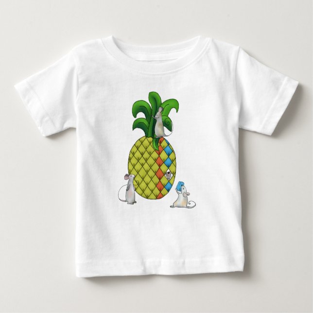Ananas nähen t shirt (Framsida)