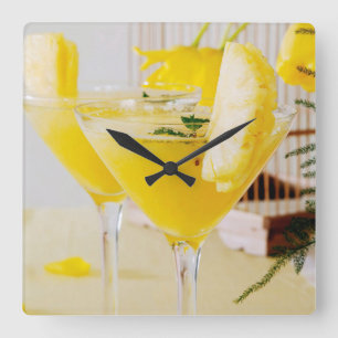 Ananas och ginger Fresca cocktail Fyrkantig Klocka