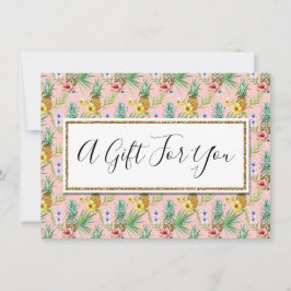 Ananas- och Hibiscus-blommor med giftintyg