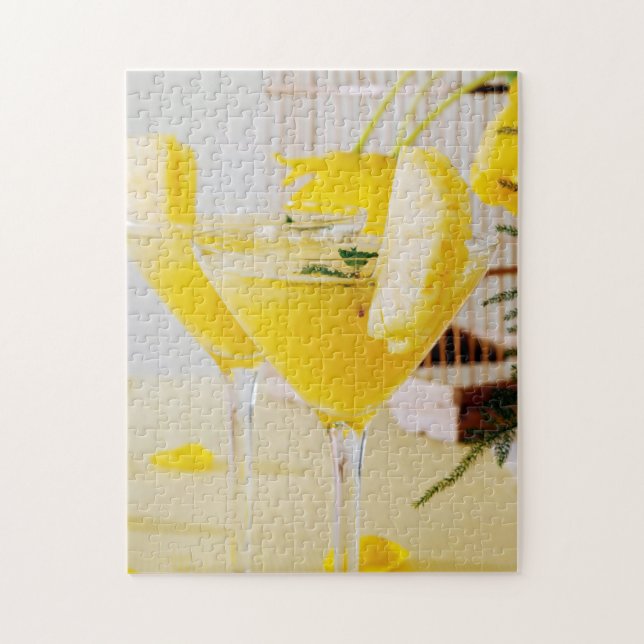Ananas och ingefära Fresca cocktail Pussel (Vertikal)