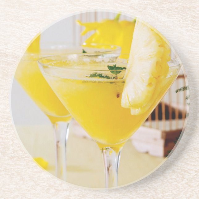 Ananas och ingefära Fresca cocktail Underlägg (Framsidan)