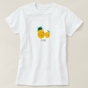 Ananas- och lejonvänner Kvinnors grundläggande T-S Tee