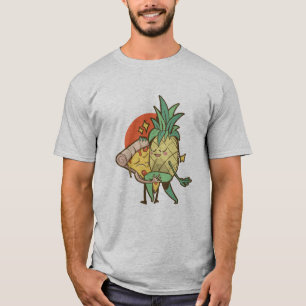 Ananas och Pizza i Kärlek T Shirt