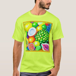 Ananas och tropiska frukter. Köp nu T Shirt