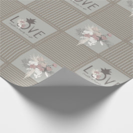 Ananas Öga, Tropical Romantik Gift Wrap Wrap Presentpapper