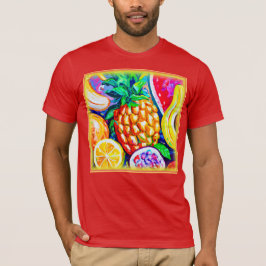 Ananas Orange Banana Fruits. Köp nu T Shirt