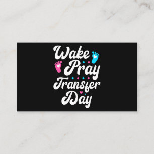 Ananas överföringsdag IVF Embabes Wake Pray Tran Visitkort