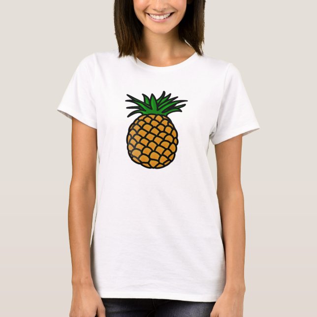 Ananas överst t-shirt (Framsida)