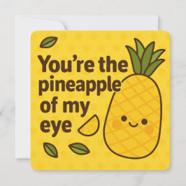 Ananas på mitt hälsningskort Öga Pun Julkort