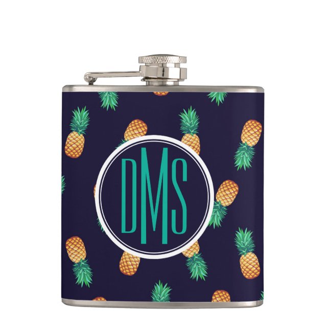 Ananas på Monogram för marin | Fickplunta (Framsidan)
