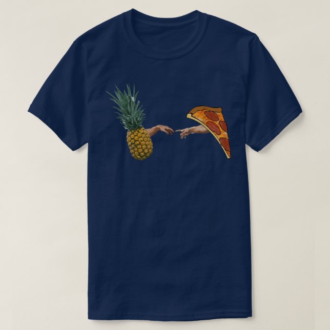 Ananas på Pizza Creation av ett mästerverk Funny T Shirt (Design framsida)