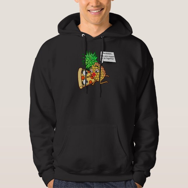 Ananas på Pizza Hoodie (Framsida)