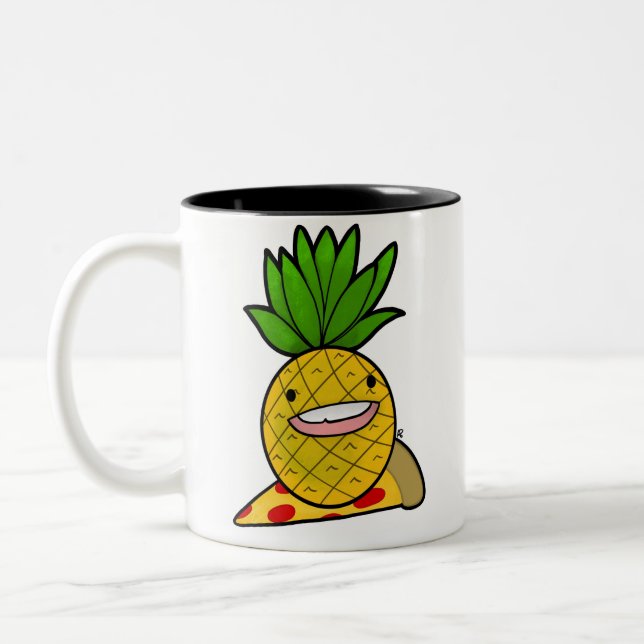 Ananas på Pizza Mugg (Vänster)