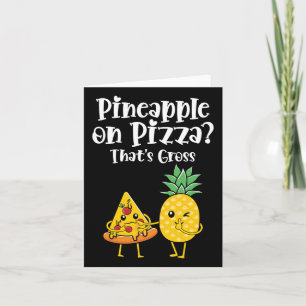 Ananas på Pizza, som är Bruttot, brinnande mat. Kort