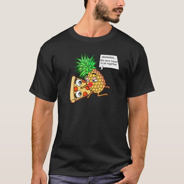 Ananas på Pizza T Shirt (Framsida)