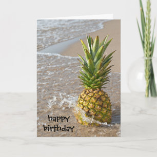 ananas på stranden kort