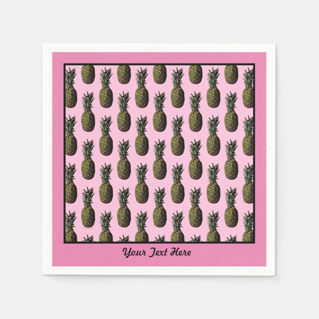 Ananas Pappra blöjor Pappersservett (Framsidan)