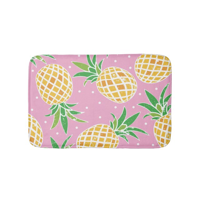 Ananas Paradise: Tropical Mönster Badrumsmatta (Framsidan)