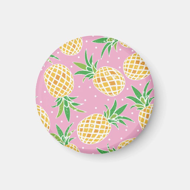 Ananas Paradise: Tropical Mönster Magnet (Framsidan)