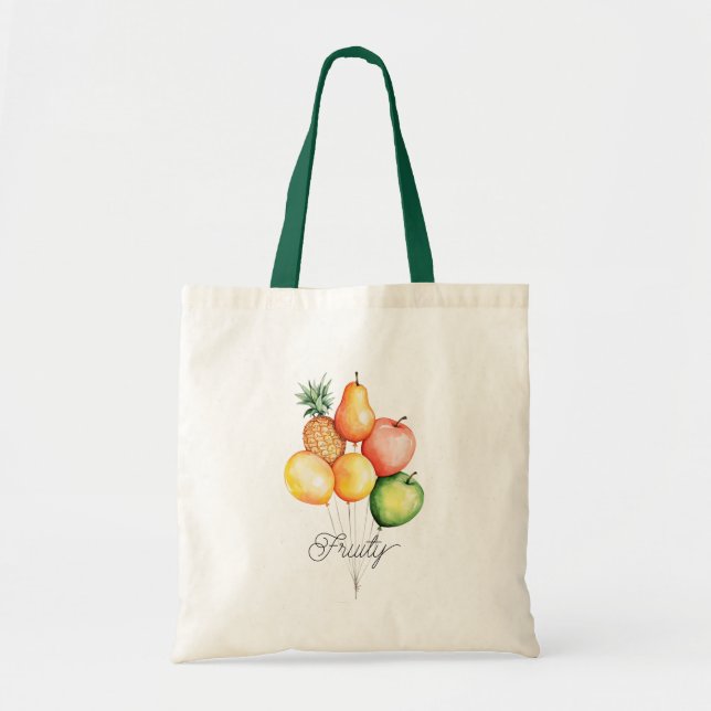 Ananas Päron Frukter Ballong Tygkasse (Framsidan)