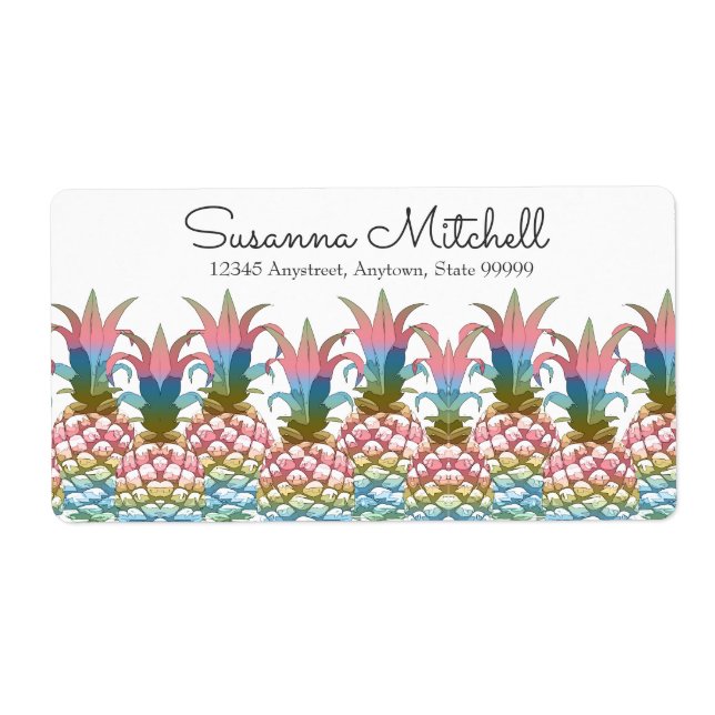 Ananas Pastell Gradient ID246 Fraktsedel (Framsidan)
