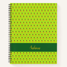 Ananas Personlig Tropical Spiral Notebook