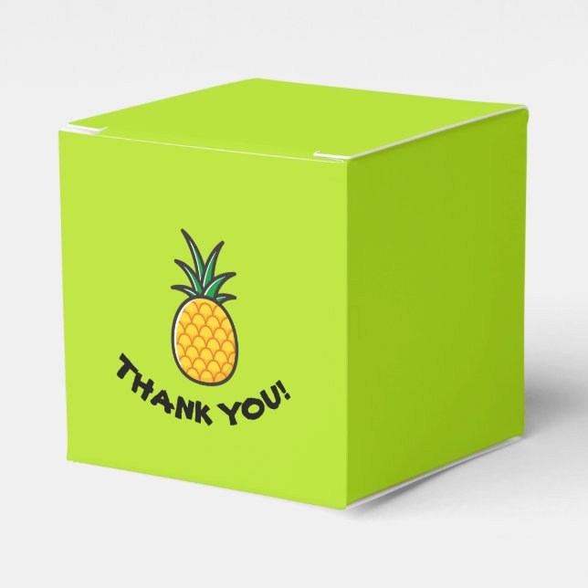 Ananas Personliga Tropiska Förmånslådor Presentaskar (Framsidan Sidan)