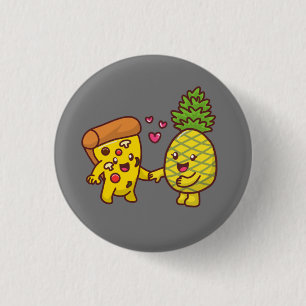 Ananas Pizza Pin Knapp
