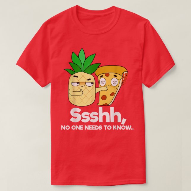 Ananas Pizza T-Shirt (Design framsida)