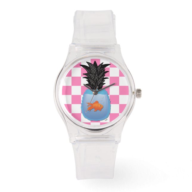 Ananas Poisson 2 Armbandsur (Framsida)