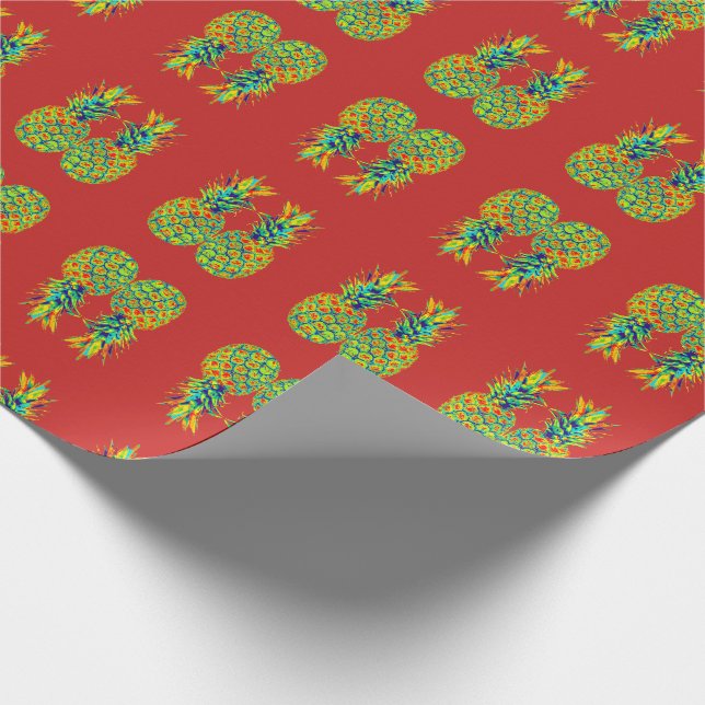 Ananas Pop Art  Presentpapper (Hörn)