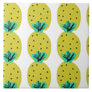 Ananas Pop Doodle Konst Kakelplatta