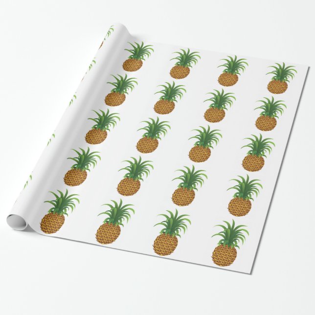 Ananas Presentpapper (Utrullad)